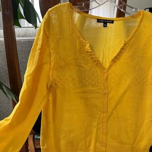 Canary Yellow Cardigan